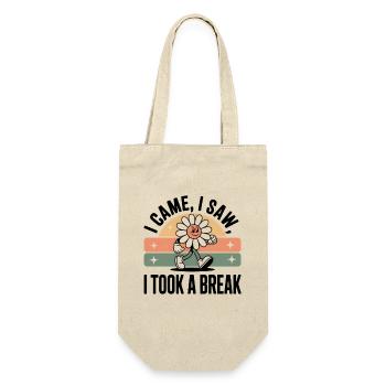 I came, saw and took a break | Self Care - Gift Bag for Bottles - nature - Front