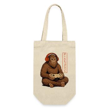 Vintage Japanese Bigfoot Gamer Anime Gaming - Gift Bag for Bottles - nature - Front