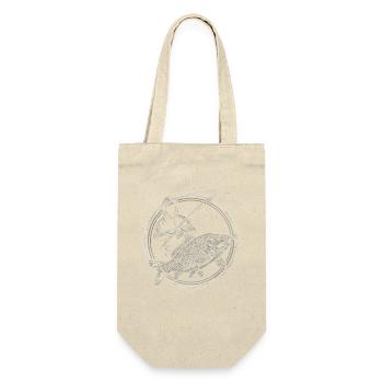 Angler illustration in vintage style - Gift Bag for Bottles - nature - Front