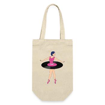Ballerine en design tutu vinyle - Sac à bouteille - nature - Devant