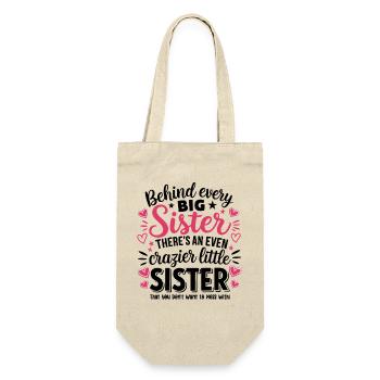 Heart Roses Sister Design - Gift Bag for Bottles - nature - Front