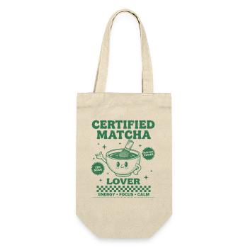 Certified Matcha Lover Energy Focus Calm Matcha - Gift Bag for Bottles - nature - Front