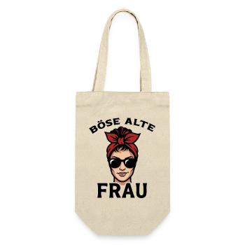 Nasty Old Woman with Sunglasses with Scarf - Gift Bag for Bottles - nature - Front