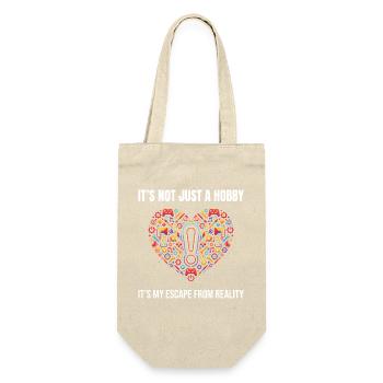 It’s Not Just A Hobby Gamer Quote - Geschenkbeutel für Flaschen - Natur - Vorne