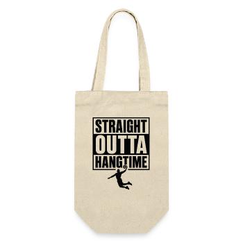 Straight Outta Hangtime Basketball Sports - Gift Bag for Bottles - nature - Front