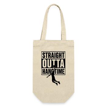 Straight Outta Hangtime Basketball Sport  - Geschenkbeutel für Flaschen - Natur - Vorne