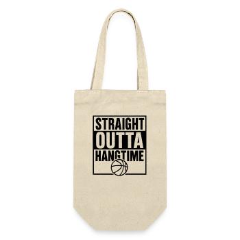 Straight Outta Hangtime Basketball Sports - Gift Bag for Bottles - nature - Front