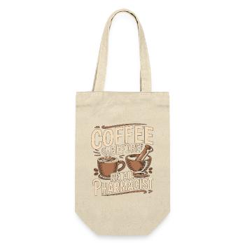 Retail Pharmacist Coffee Medication Coffee Lover - Geschenkbeutel für Flaschen - Natur - Vorne