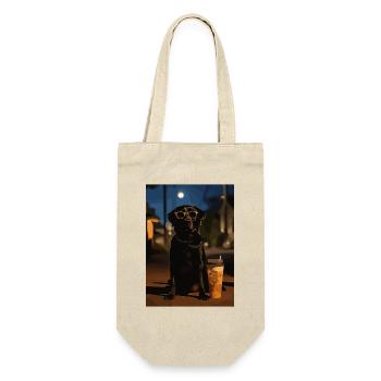 Night Poodle with Sunglasses - Gift Bag for Bottles - nature - Front