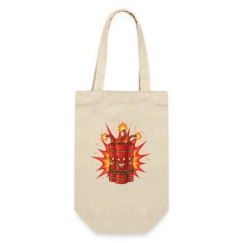 Exploding Dynamite Art - Gift Bag for Bottles - nature - Front