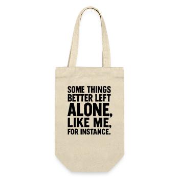 Funny Saying Introverted Nerds Gift Idea - Gift Bag for Bottles - nature - Front