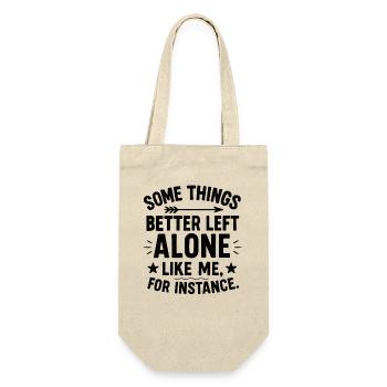 Idée de cadeau pour les nerds introvertis qui s’amusent drôlement - Sac à bouteille - nature - Devant