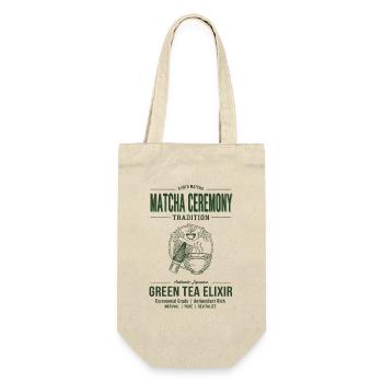 Matcha Ceremony Tradition Green Tea Elixir Kyoto - Gift Bag for Bottles - nature - Front