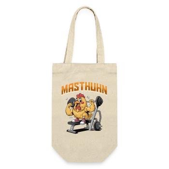 Gym BROILER Chicken Weightlifter Funny - Gift Bag for Bottles - nature - Front