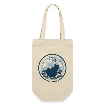 Pellworm | Die Insel ruft - Wellen Nordsee - Geschenkbeutel für Flaschen - Natur - Vorne