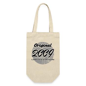 17. Geburtstag 2009 Jungen und Mädchen Geschenk - Geschenkbeutel für Flaschen - Natur - Vorne