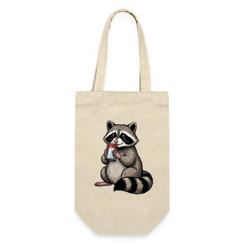 Cute Raccoon Feralcore Cartoon Shirt - Gift Bag for Bottles - nature - Front