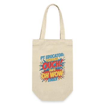 PT Educator Turning Ouch Into Movement Specialist - Geschenkbeutel für Flaschen - Natur - Vorne