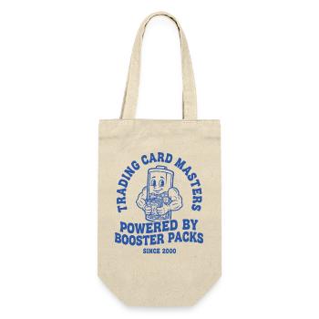 Sammelkartenmeister angetrieben von Booster-Packs - Geschenkbeutel für Flaschen - Natur - Vorne