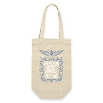 Tout ce que j’aime, c’est tatoué de Tätowiert tatoué - Sac à bouteille - nature - Devant
