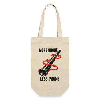 Plus de drones, moins de téléphone portable | Didgeridoo - Sac à bouteille - nature - Devant