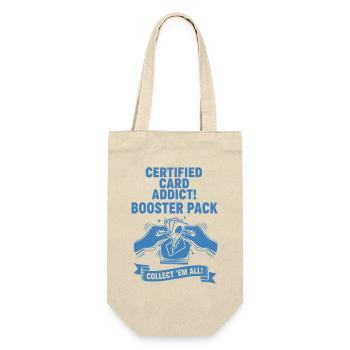 Certified Card Addict Booster Pack Collect Em All - Geschenkbeutel für Flaschen - Natur - Vorne