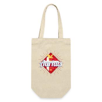 Aarhus City Denmark Retro Seagull Vintage Souvenir - Gift Bag for Bottles - nature - Front