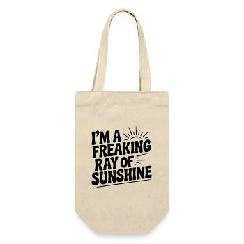 Ich bin ein verdammter Sonnenstrahl - Geschenkbeutel für Flaschen - Natur - Vorne