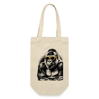 Gorilla Halftone Neon Yellow Sunglasses - Gift Bag for Bottles - nature - Front