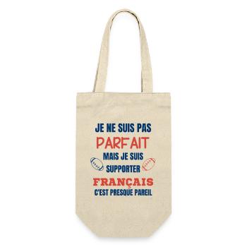 Supporter Rugby Français Humour - Sac à bouteille - nature - Devant