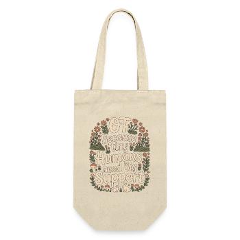 Pediatric OT Because Tiny Humans School Based OT - Geschenkbeutel für Flaschen - Natur - Vorne