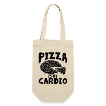 La pizza, c’est du cardio - Sac à bouteille - nature - Devant