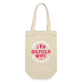 Oil Field Wife Oil Rig Oil Rig - Gift Bag for Bottles - nature - Front