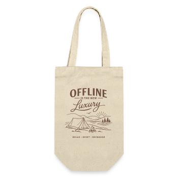 Camping | Offline is the new luxury - Gift Bag for Bottles - nature - Front
