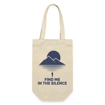 Find Me In The Silence Mountain Motif - Gift Bag for Bottles - nature - Front