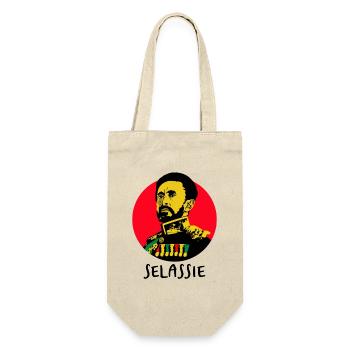 Haile Selassie I Jah Rastafari Rasta Reggae Roots - Gift Bag for Bottles - nature - Front