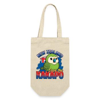 Save The Kakapo Bird New Zealand - Gift Bag for Bottles - nature - Front