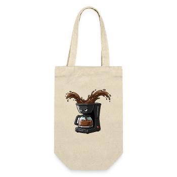 Angry Coffee Maker Splash - Gift Bag for Bottles - nature - Front