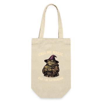 Call Me Magic Cuz I Be Gathering Funny Wizard Frog - Gift Bag for Bottles - nature - Front