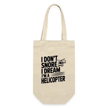 I Don't Snore I Dream I'm a Helicopter - Gift Bag for Bottles - nature - Front