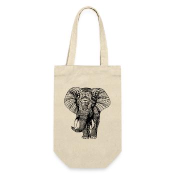 Elephant Trunk Africa Safari Wilderness Elephant - Gift Bag for Bottles - nature - Front