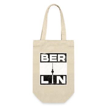 Berlin TV Tower Minimalist Graphic - Gift Bag for Bottles - nature - Front