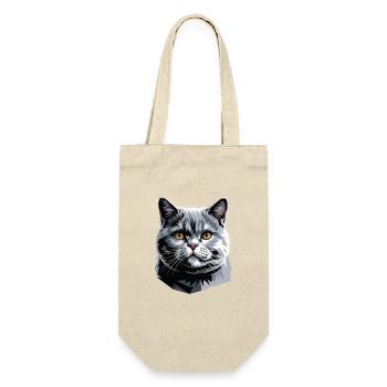 British Shorthair Chat BKH Chat Maman Chats Mignons - Sac à bouteille - nature - Devant