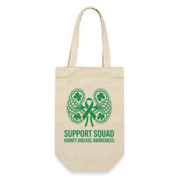Logo de l’équipe de soutien à la sensibilisation au rein - Sac à bouteille - nature - Devant