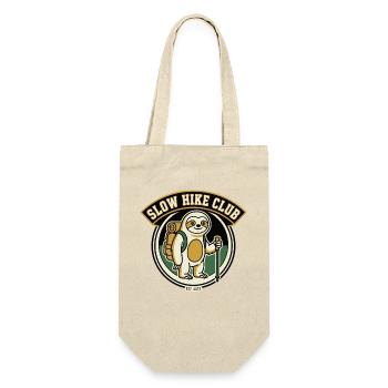 Sloth Hiking Badge Club Lettering - Gift Bag for Bottles - nature - Front