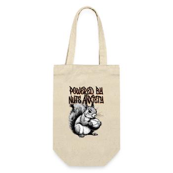 Powered by Nuts and Anxiety - Gift Bag for Bottles - nature - Front