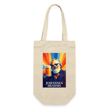 Johannes Brahms - Geschenkbeutel für Flaschen - Natur - Vorne