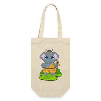 Elephant Warrior Spear - Gift Bag for Bottles - nature - Front