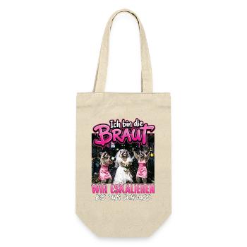 Bachelor Party T-Shirt Bridal Bachelor Party Women - Gift Bag for Bottles - nature - Front
