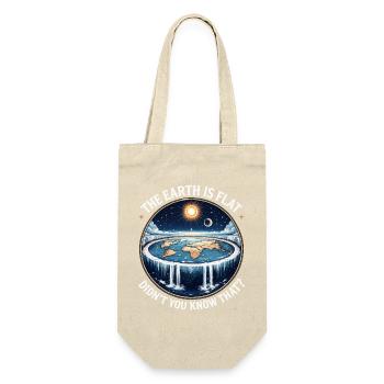 The earth is flat, didn't you know that - Gift Bag for Bottles - nature - Front